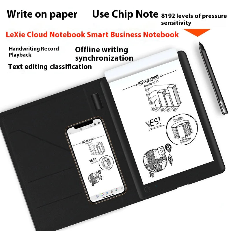 Cuaderno electrónico inteligente para tomar notas y bocetos a mano