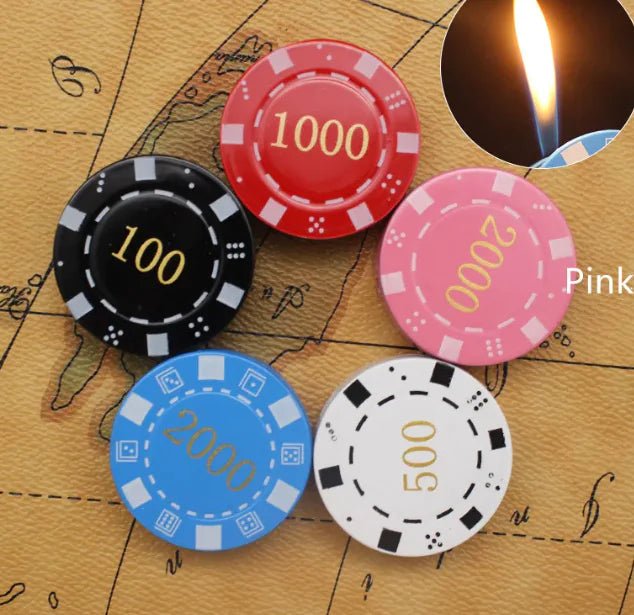 Chip Metal Gas Lighter - Catch Cards