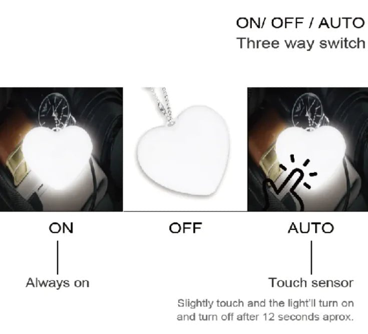 Heart Sensor Bag Light - Catch Cards