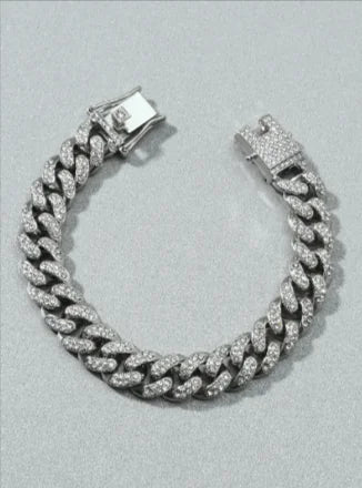 Men’s Diamond Rhinestone Bracelet - Catch Cards