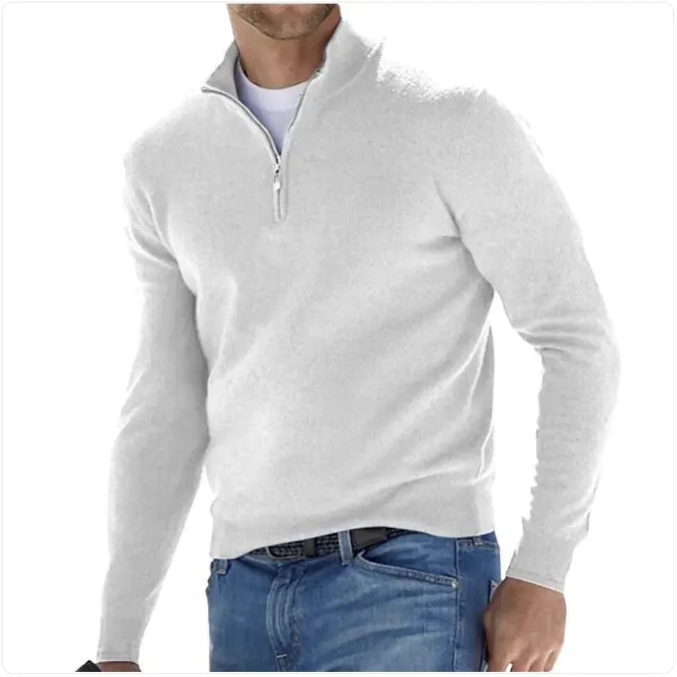 Men's Long - Sleeve Cashmere Undershirt - Catch Cards