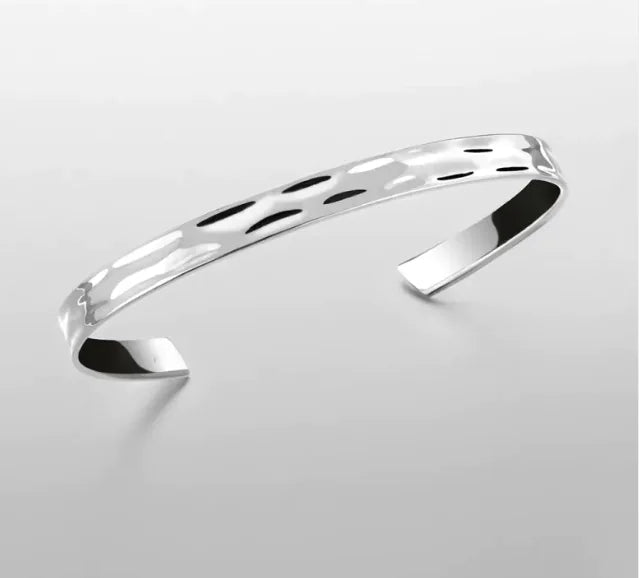 Men's Stainless Steel Open Bracelet - Catch Cards