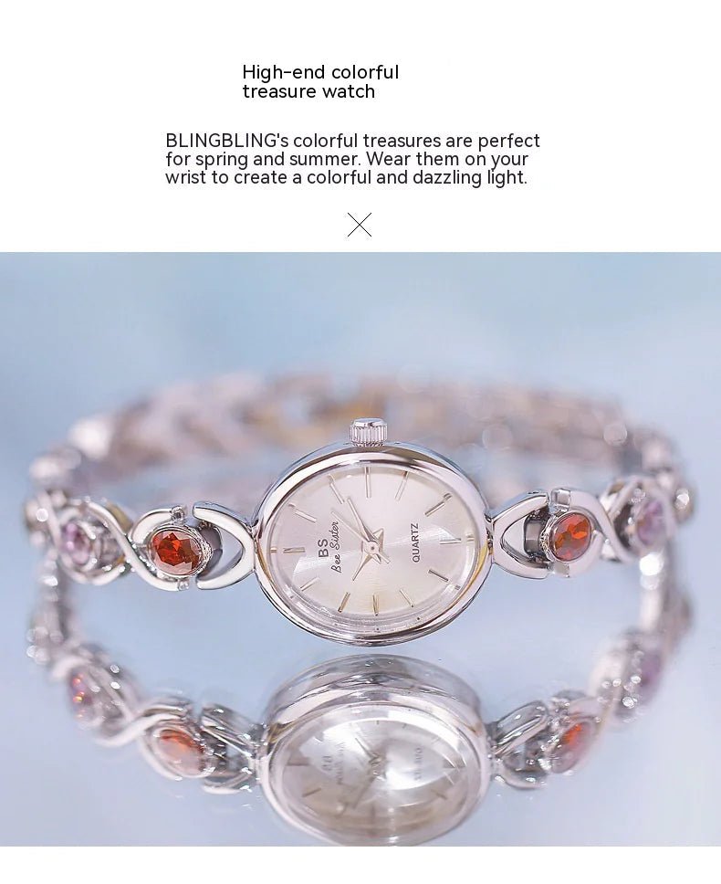 Oval Gemstone Luxury Watch - Catch Cards