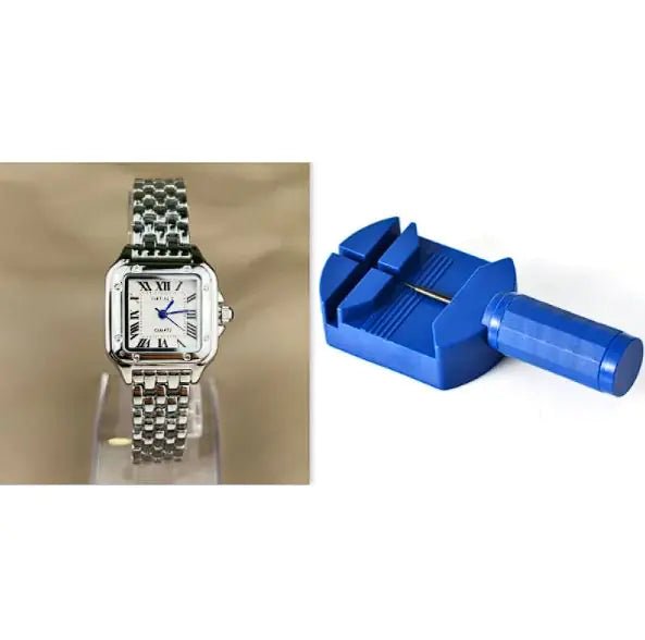 Steel Strip Roman Scale Watch - Catch Cards