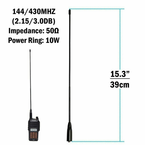 US | Dual Band Antenna 2-Pack for Baofeng UV5R UV-82 -the best dual band antenna pack