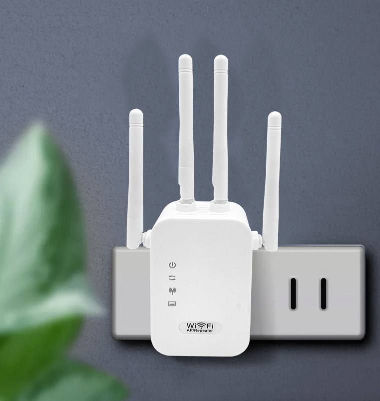 WiFi rækkeviddeforlænger Internetforstærker Netværksrouter Trådløs signalrepeater |