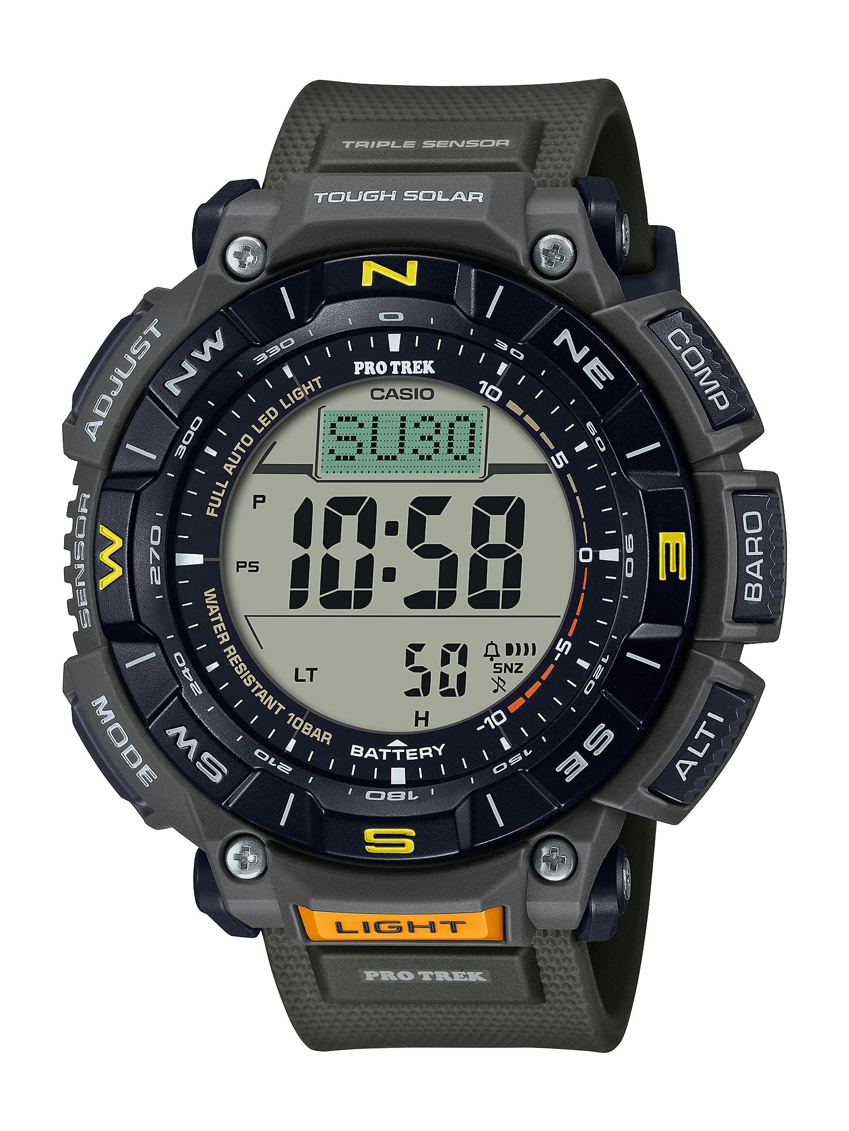 Casio PRG340 Pro Trek | Green Series | 100M vandafvisende | Avancerede sensorer | Outdoor eventyrur