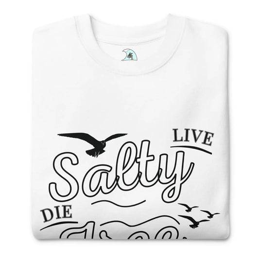 男士高级 Live Salty、Die Free 运动衫