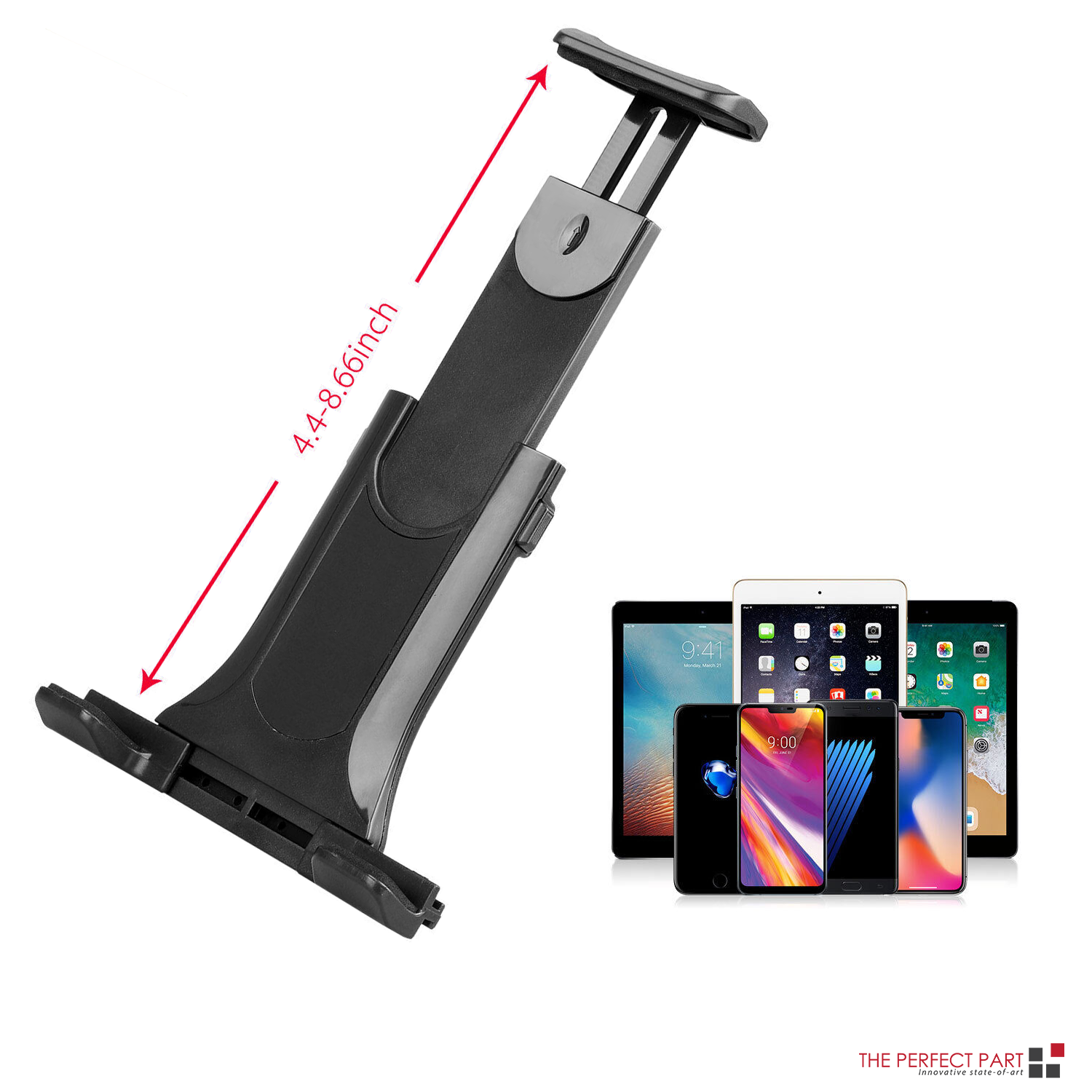 Supporto universale a 360° per parabrezza e scrivania per dispositivi