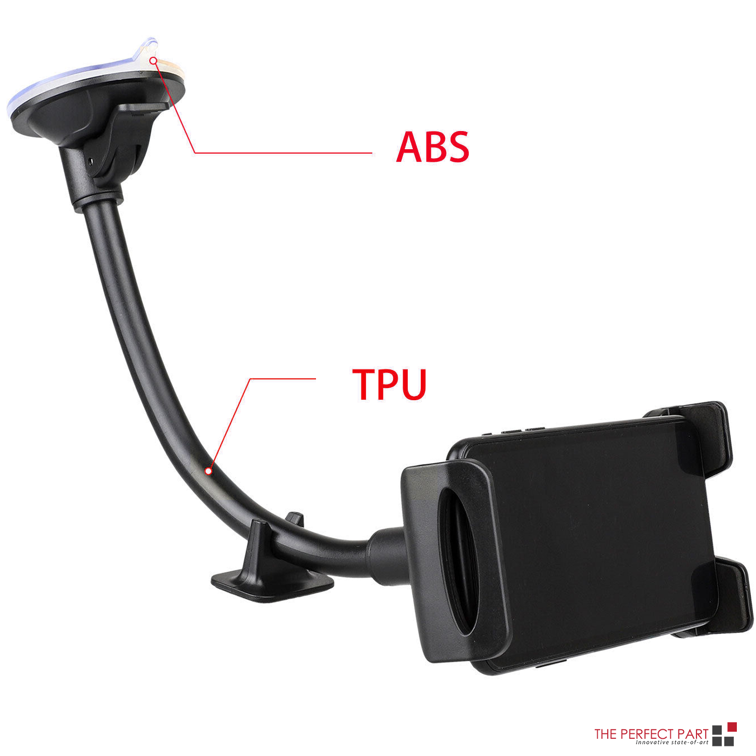 Supporto universale a 360° per parabrezza e scrivania per dispositivi