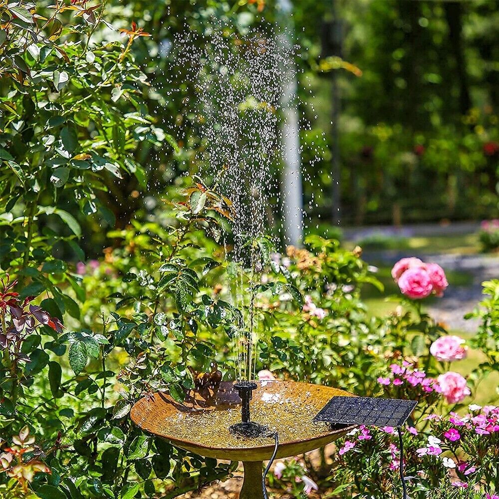 Solar Splash Fontæne: Fuglebad & Have Must-have | automatisk solvandfunktion
