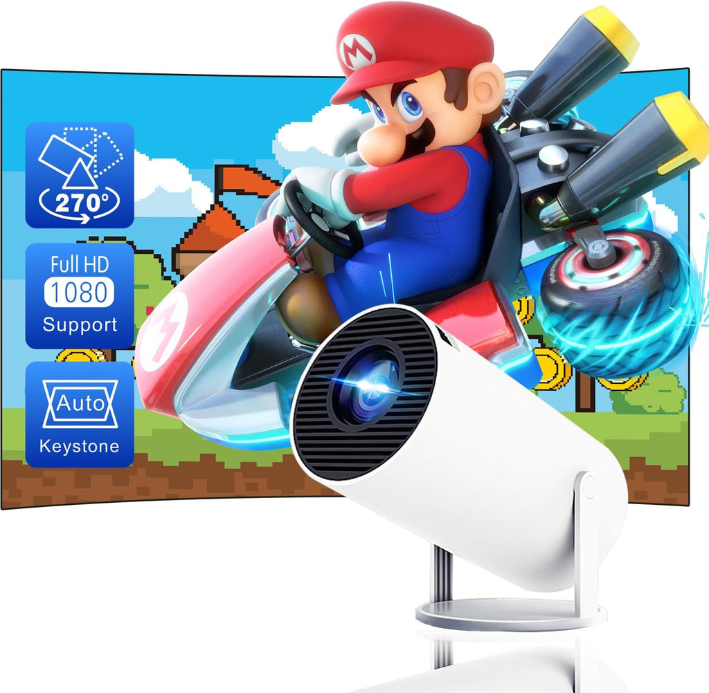 Intelligenter 4K-Mini-Projektor mit WiFi 6 und Bluetooth 5.0
