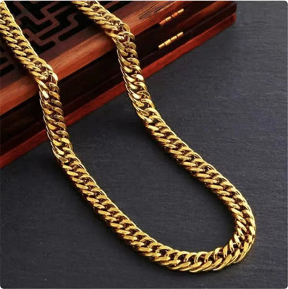 18K Gold - Plated Men's Necklace - Catch Cards