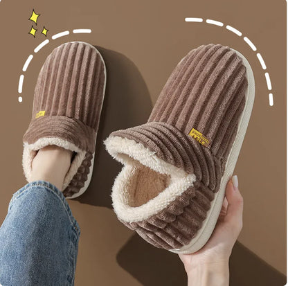 Warm Cotton Indoor Slippers - Non-Slip for Couples