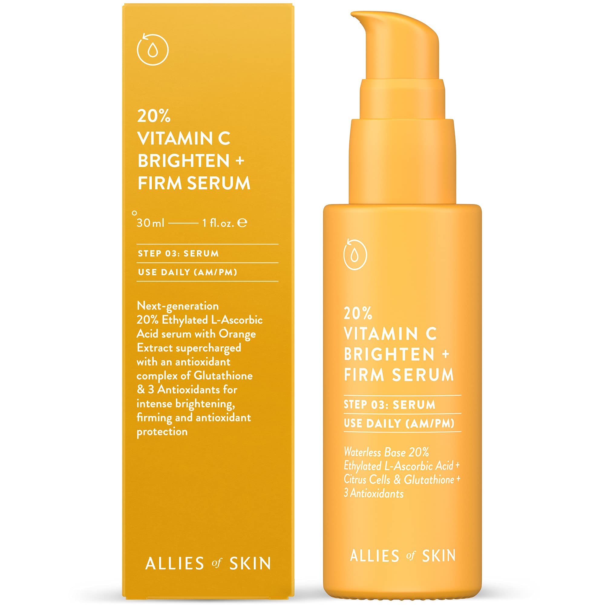 Radiant C20 Firming Serum: Forbedrer Glød & Elasticitet | lysnende serum