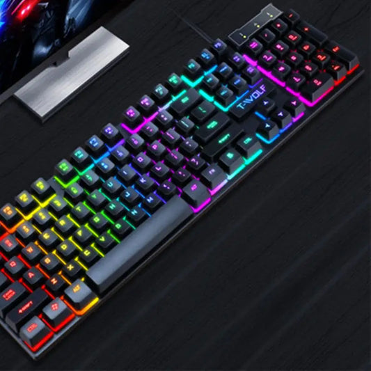 Teclado LED con cable