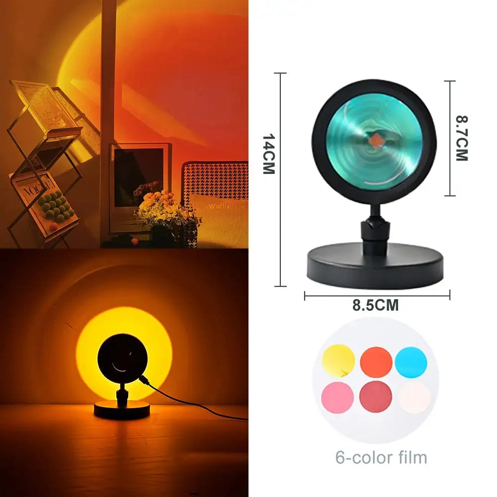 Sunset-Inspired LED Lamp