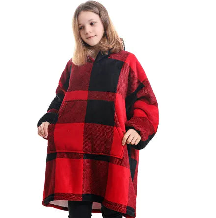 Women's Hooded Pullover Sweater Blanket