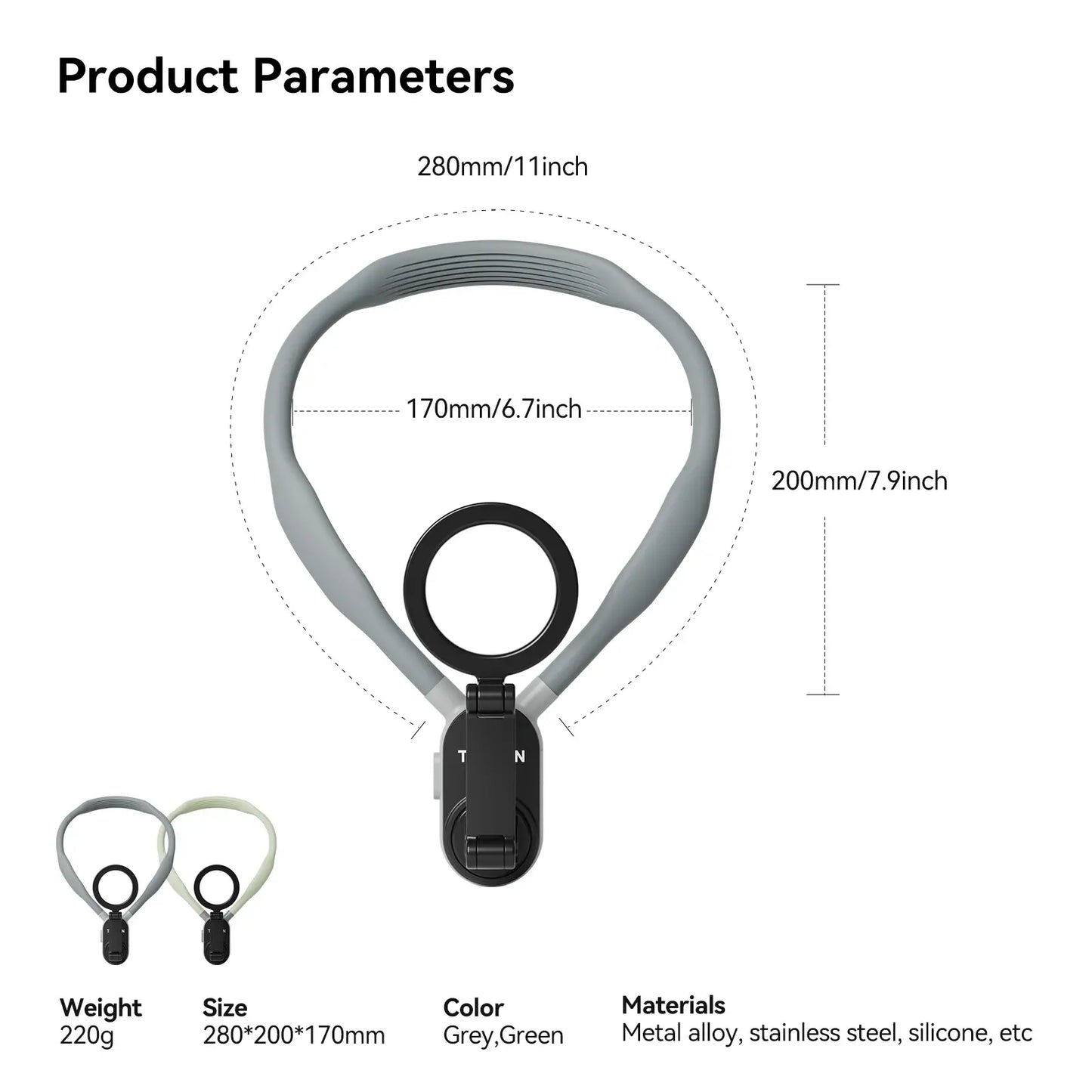 Soporte magnético para el cuello para accesorios de teléfono