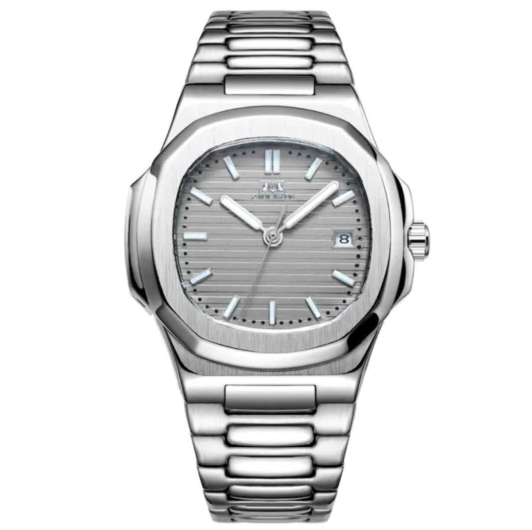 Men's Luminous Steel Band Watch