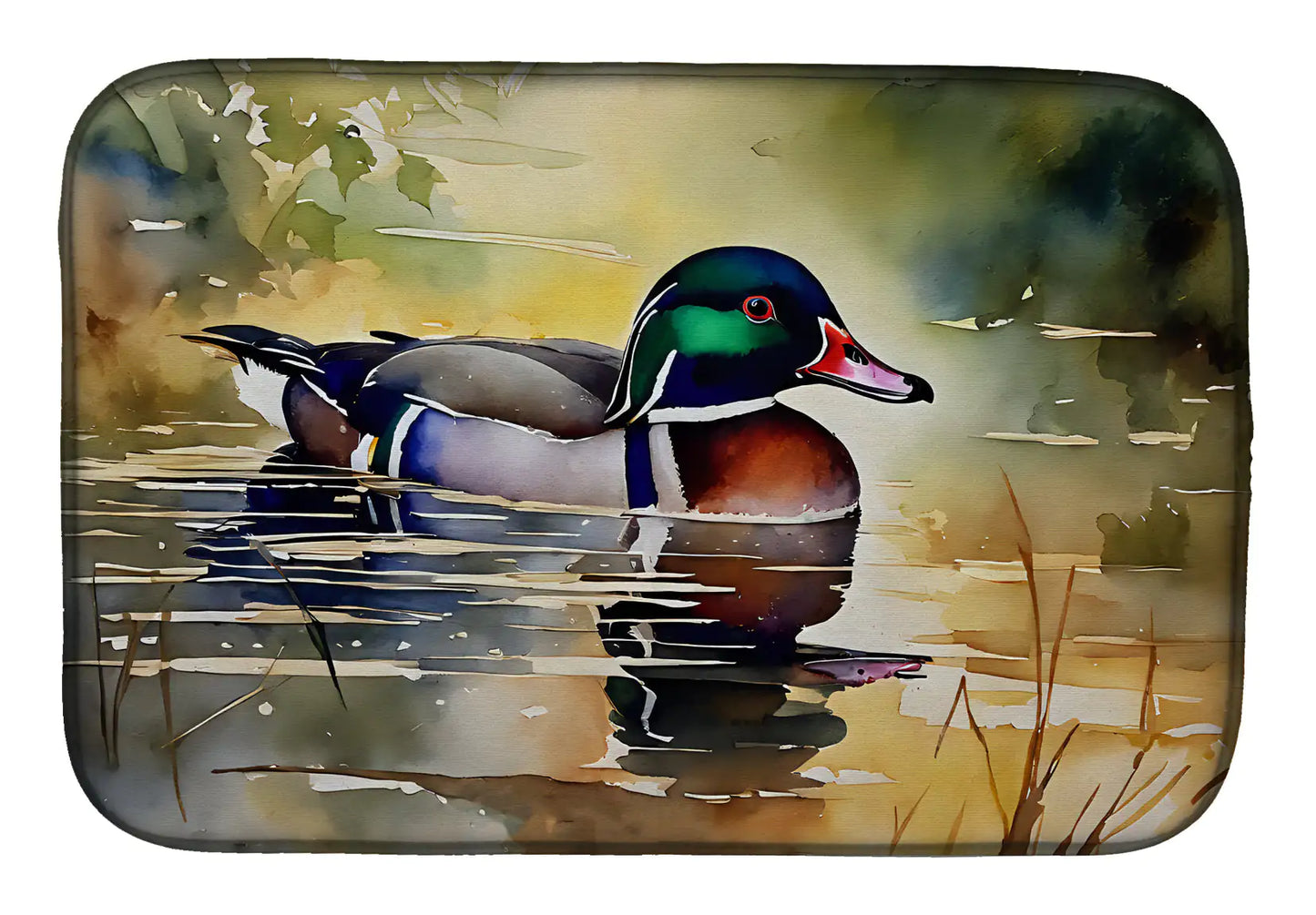 Wood Duck Dish Drying Mat