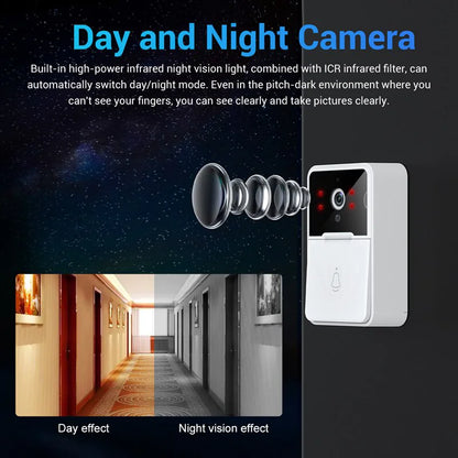 Wireless Security Smart WiFi Doorbell Intercom Video Camera Door Ring Bell Chime