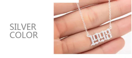 Women's Birth Year Necklace