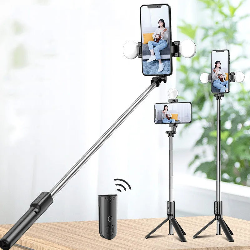 Mobile Phone Selfie Stick With Light