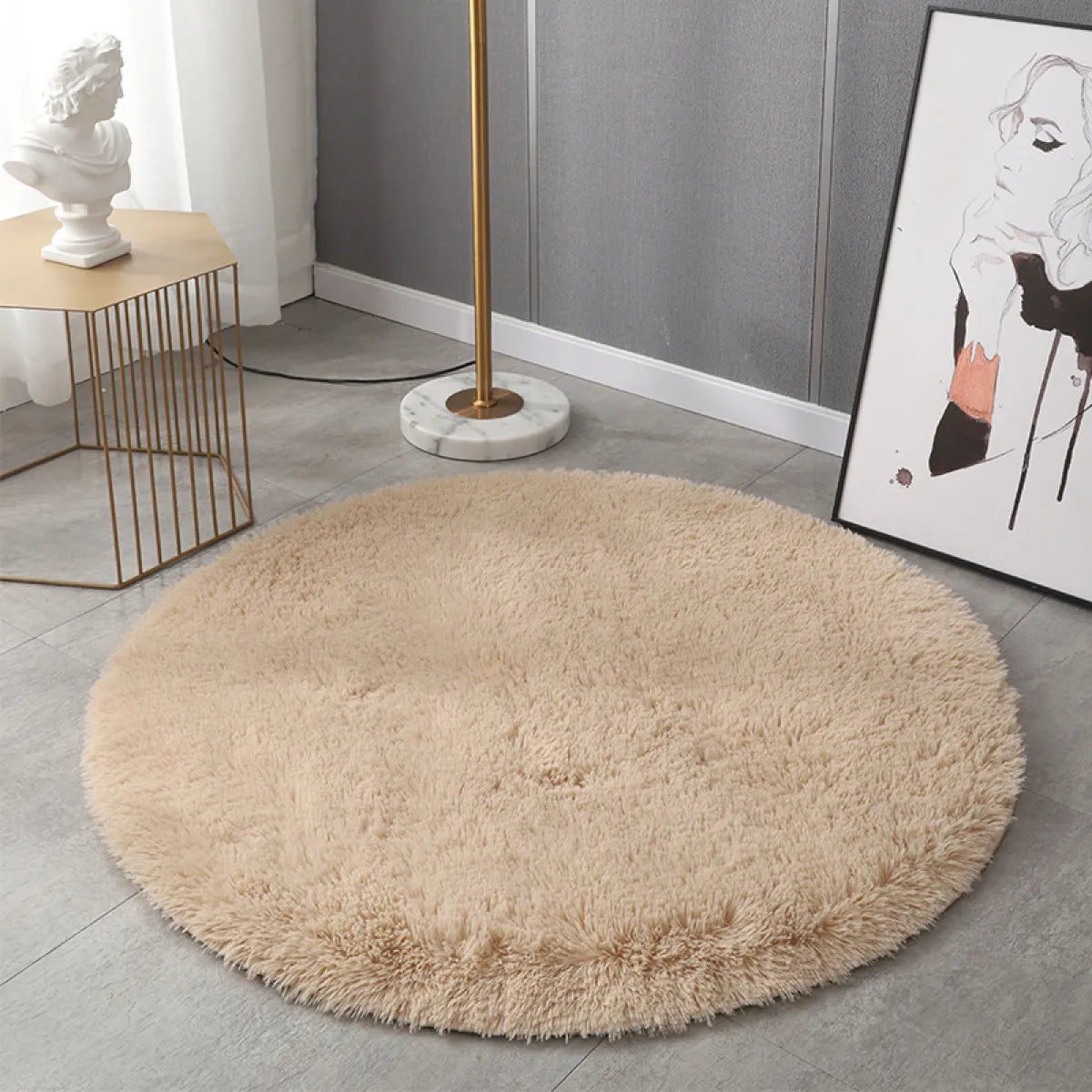 Round Soft Carpet