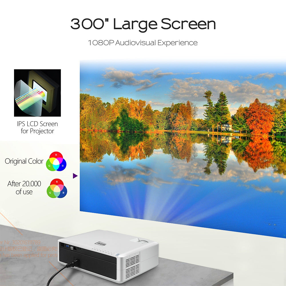 AUN 1080P Smart HD Projector with 4K Capability - 4K capable projector