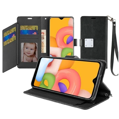 Samsung A01 Leather Wallet Case