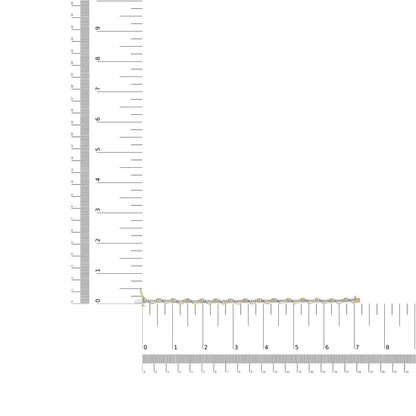 10k kahetooniline kuld, 1/2 Cttw teemantspiraalne lingi peal käevõru (IJ värv, I2-I3 selgus) 7 tolli