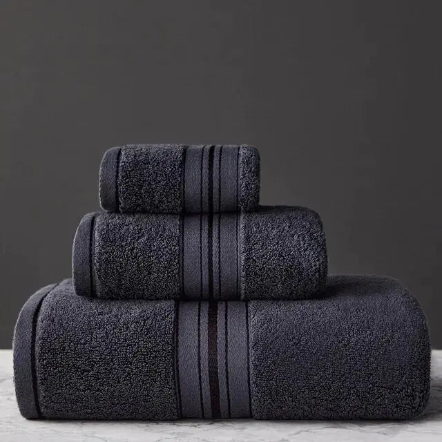 New Egyptian Cotton Bath Towel Set  Made from premium Egyptian cotton, these towels are soft, absorbent, and durable. Egyptian Cotton Towel Set