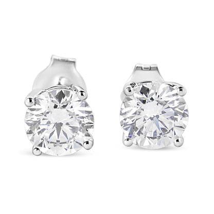 14K hvitt gull 1 3/4 Cttw Lab Grown Round Brilliant Diamond Solitaire Stud øredobber (FG Color, VS2-SI1 Clarity)