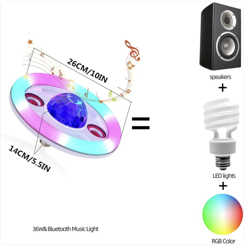 Bola de Luz de Palco LED con Bluetooth