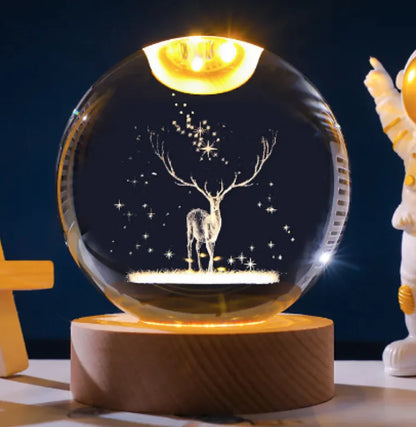 3D Constellation Crystal Night Light