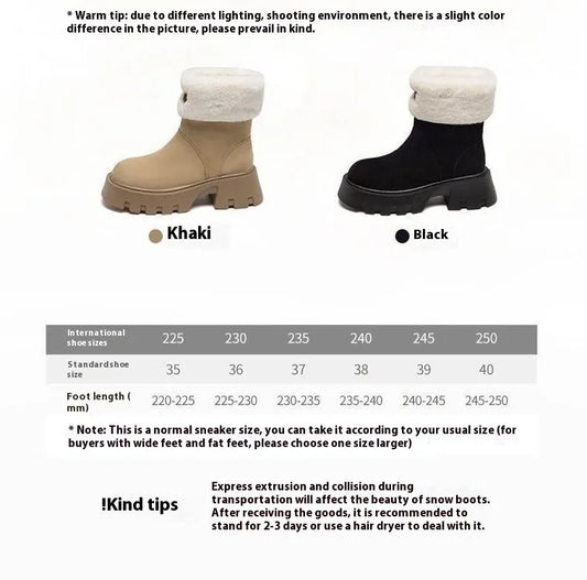 Women's Winter Fleece-Lined Thermal Shoes