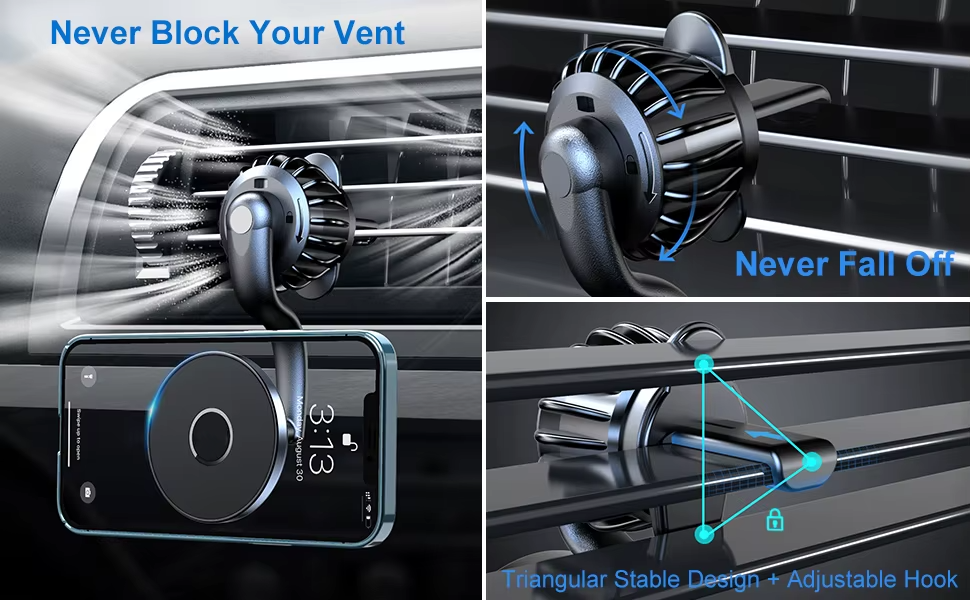 MagSafe 360° drehbare Autohalterung | MagSafe Kfz-Halterung