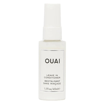 OUAI 免洗护发素和防热喷雾 - 为头发定型、抚平凌乱、增添光泽并用作顺发喷雾 - 不含对羟基苯甲酸酯、硫酸盐或邻苯二甲酸盐（1.5 盎司）1.5 液体盎司（1 包）