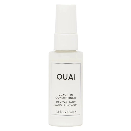 Acondicionador sin enjuague y spray protector térmico OUAI: prepara el cabello para peinarlo, suaviza los cabellos sueltos, aporta brillo y se puede usar como spray desenredante. Sin parabenos, sulfatos ni ftalatos (1.5 oz) 1.5 fl oz (paquete de 1)