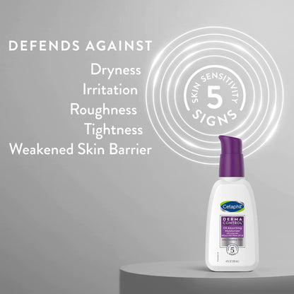 CETAPHIL DERMACONTROL Humectante con FPS 30 para piel sensible y grasa, 118 ml (4 onzas líquidas), Absorbe la grasa, Reduce el brillo, Hidrata y Protege, Sin fragancia añadida. 118 ml (Paquete de 1)