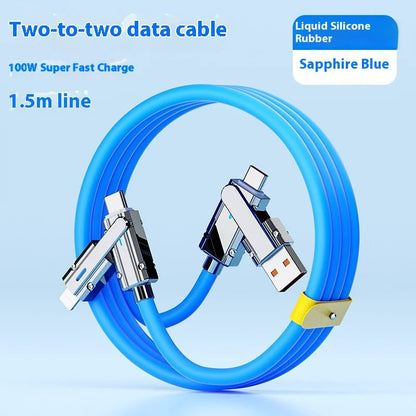 4 - in - 1 Fast Charging Data Cable - Catch Cards