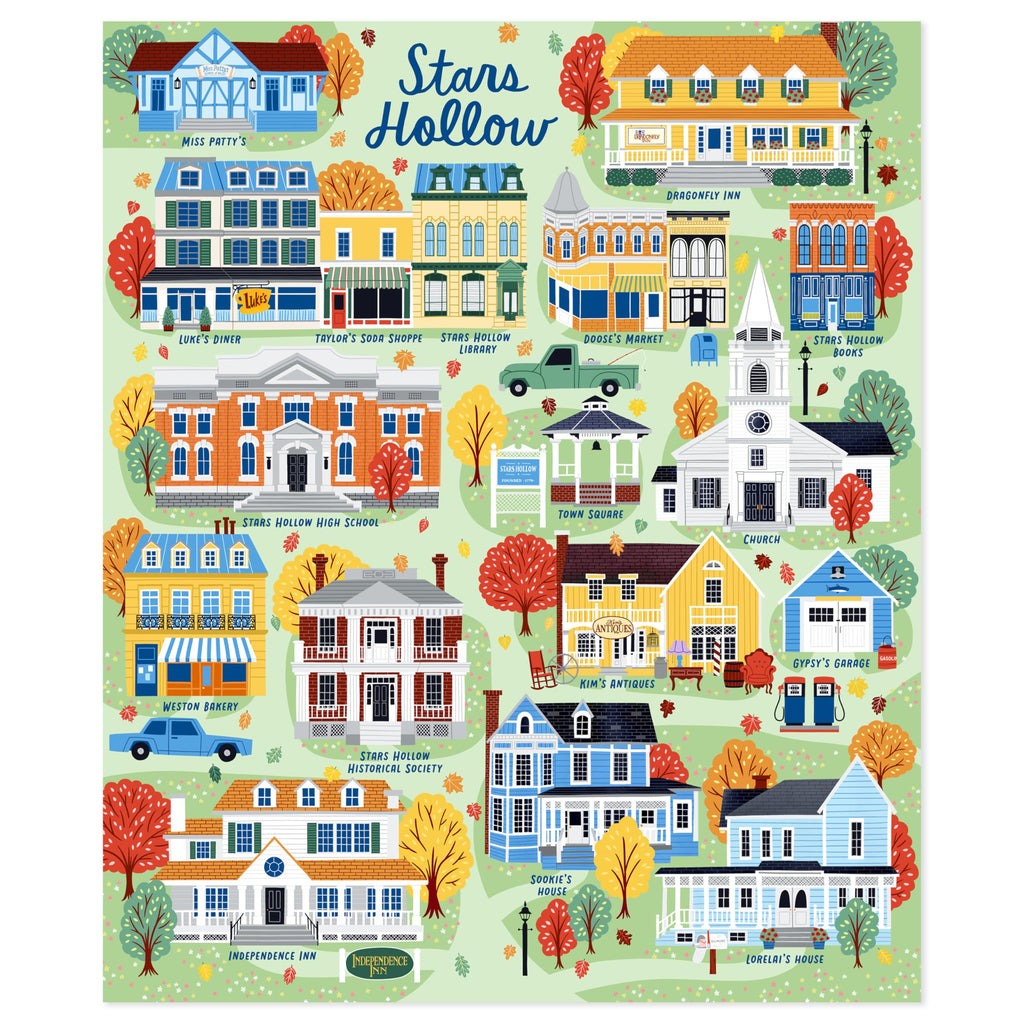 Gilmore Girls Stars Hollow Fleece Throw 50x60 | Gilmore Girls blanket