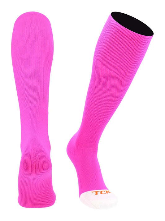 TCK Prosport Tube Sokker Baseball Sokker Softball Fotball Hot Pink X-Large