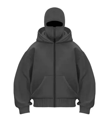 Double Hood Design Hooded Sweater