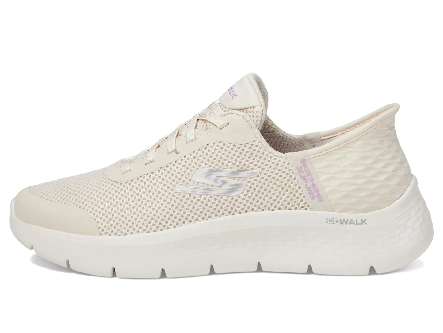 Skechers Women's Go Walk Flex Hands Free Slip-ins - Grand Entry 5 Off-white