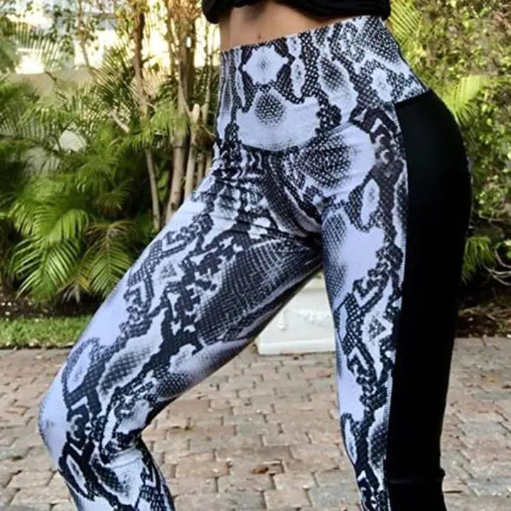 Leggings de cintura alta con estampado Schlangen