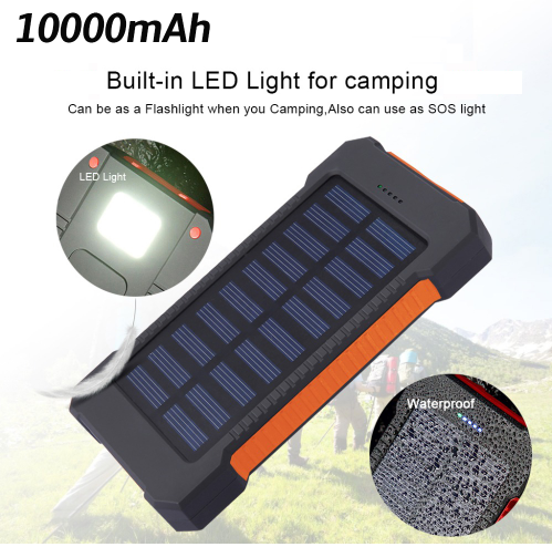 SolarBoost 10000mAh Waterproof Charger