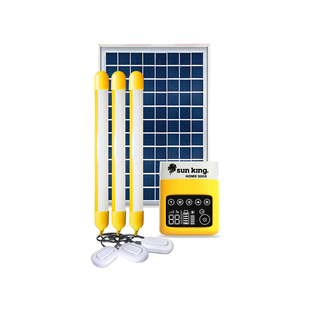 Sun King 200X Essential solarsæt | bærbart solcellebelysningssæt