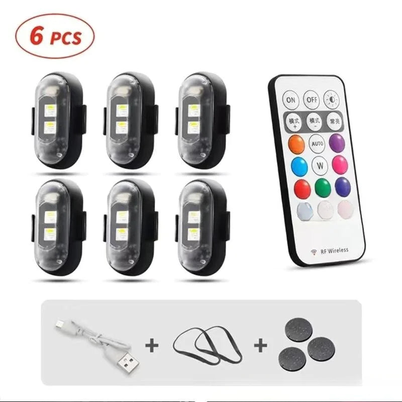 Wireless Remote Control Colorful Strobe Light